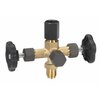Pressure gauge valve double Type 1403M brass inspection connection M20x1,5 PN250 1/2"BSPP